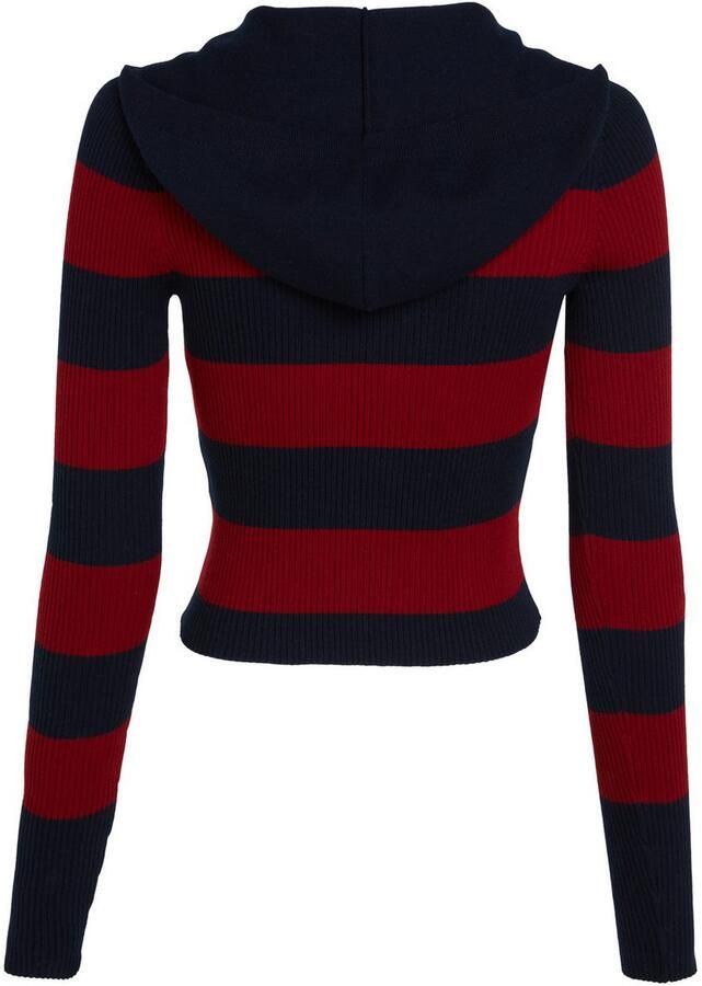 TOMMY JEANS Capuchontrui TJW STRIPE 1 4 ZIP HOOD SWEATER - Foto 3