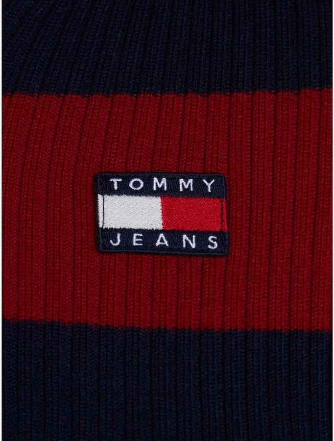 TOMMY JEANS Capuchontrui TJW STRIPE 1 4 ZIP HOOD SWEATER