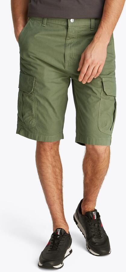 Tommy Jeans Regular fit korte cargobroek van puur katoen model 'OTIS' - Foto 6