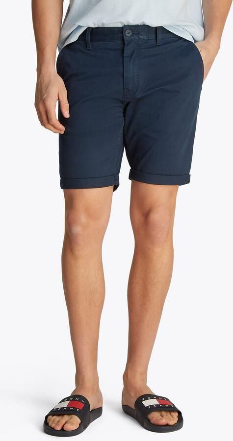 Tommy Jeans Slim fit korte chino van katoenmix model 'SCANTON' - Foto 5