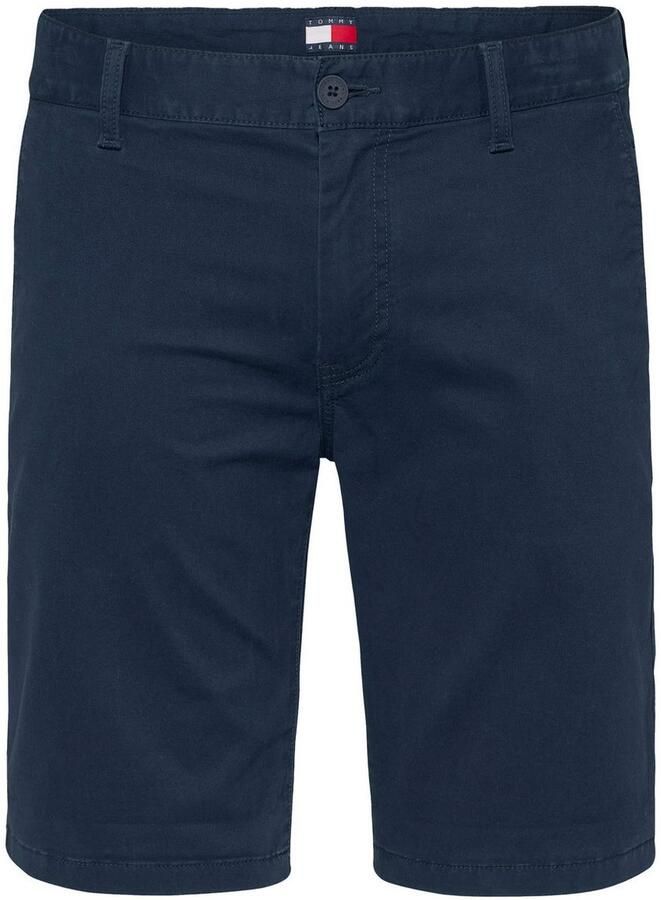 Tommy Jeans Slim fit korte chino van katoenmix model 'SCANTON' - Foto 4