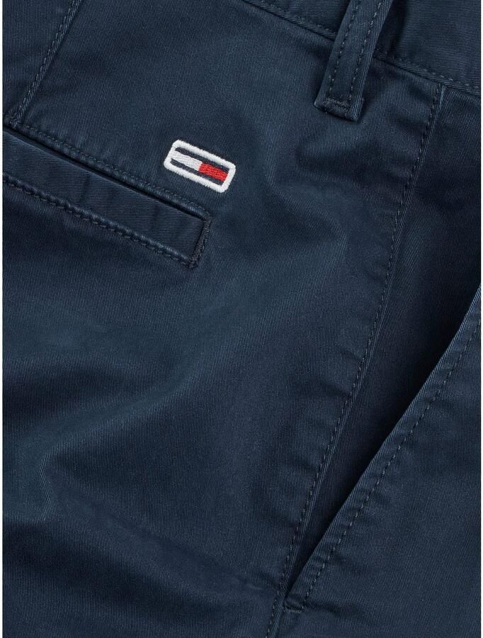 Tommy Jeans Slim fit korte chino van katoenmix model 'SCANTON'