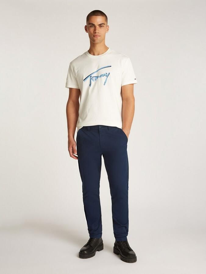 Tommy Jeans Slim Pants Lente Zomer Collectie Katoenmix Blue Heren - Foto 5