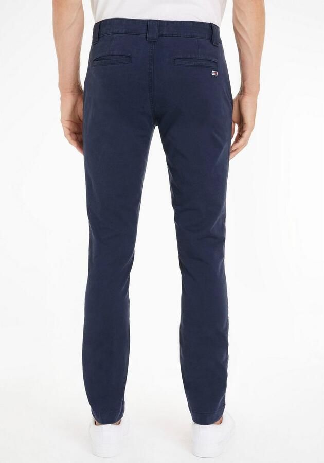 Tommy Jeans Navy Blauwe Chino Broek Slim Fit Blue Heren - Foto 4