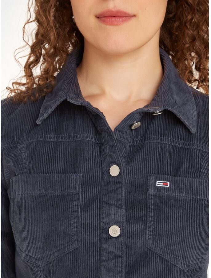 TOMMY JEANS Cordjurk TJW SLIM LS WASHED CORD DRESS