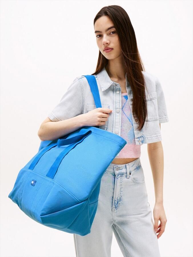 TOMMY JEANS Draagtas TJW TOTE EDITION CANVAS dames handtas shopper schoudertas met logo - Foto 3