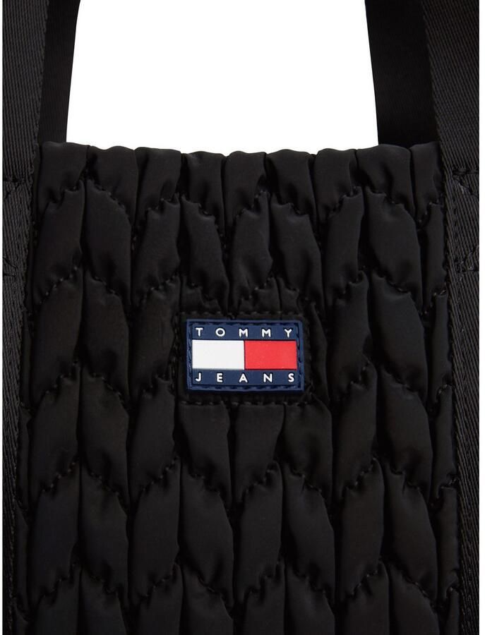 TOMMY JEANS Draagtas TJW URBAN QUILTED TOTE dames schoudertas met modieus sierstiksel