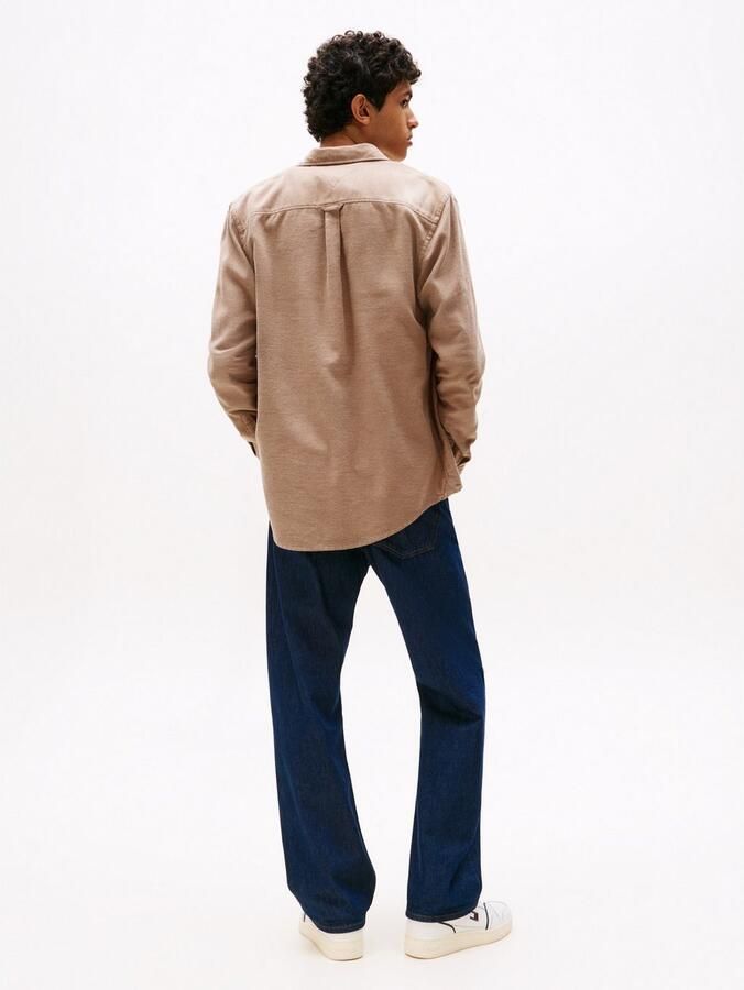 TOMMY JEANS Flanellen overhemd TJM FLANNEL regular fit overhemd met lange mouwen halfgespreide kraag - Foto 4