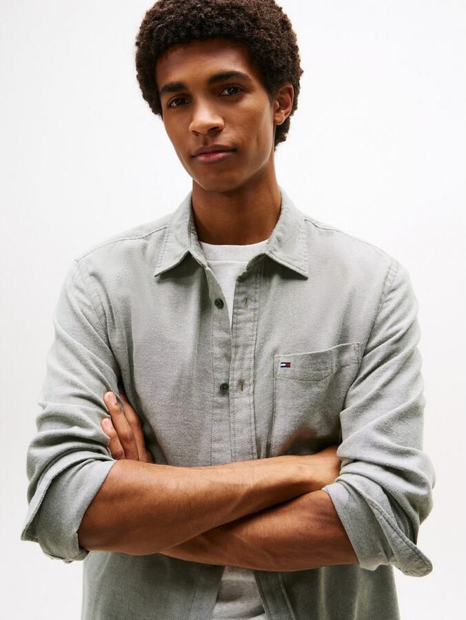 TOMMY JEANS Flanellen overhemd TJM FLANNEL regular fit overhemd met lange mouwen halfgespreide kraag - Foto 2