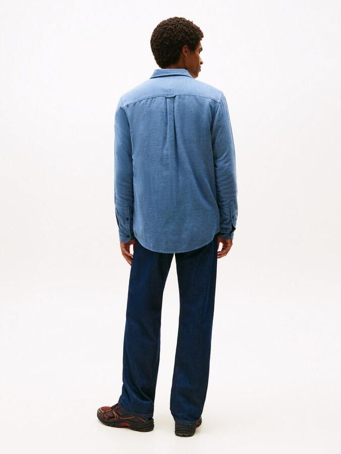 TOMMY JEANS Flanellen overhemd TJM FLANNEL regular fit overhemd met lange mouwen halfgespreide kraag - Foto 4