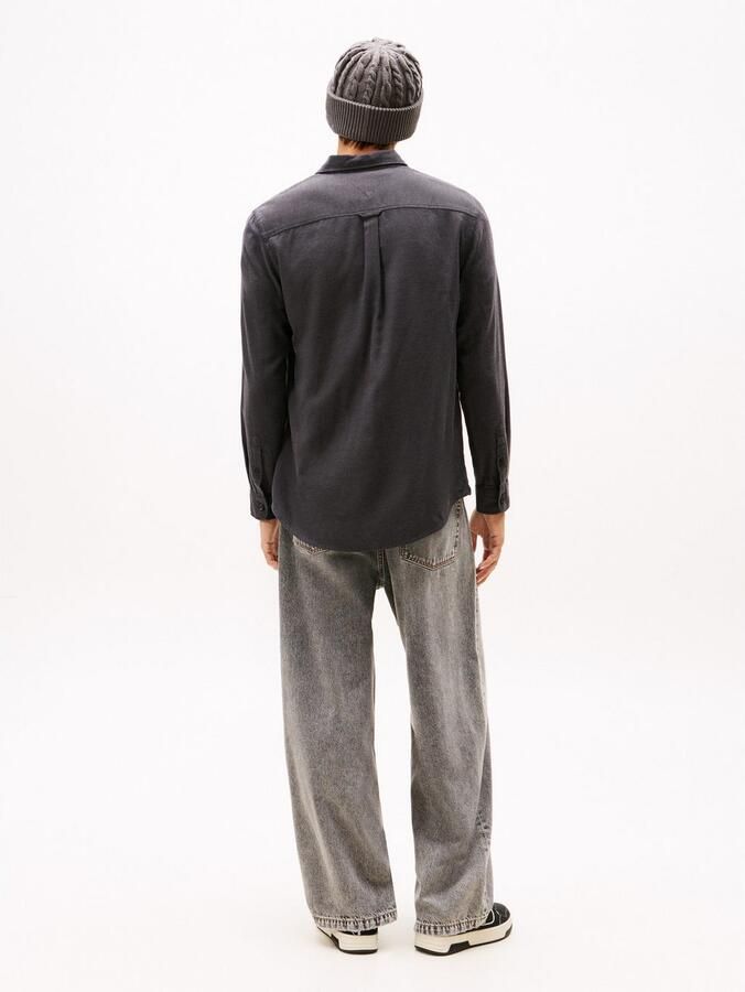 TOMMY JEANS Flanellen overhemd TJM FLANNEL regular fit overhemd met lange mouwen halfgespreide kraag - Foto 4