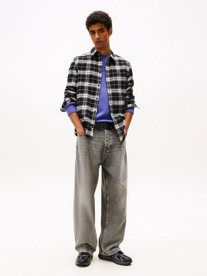 TOMMY JEANS Flanellen overhemd TJM REG FLANNEL CHECK SHIRT EXT geruit regular fit overhemd met lange mouwen button-down kraag - Foto 3