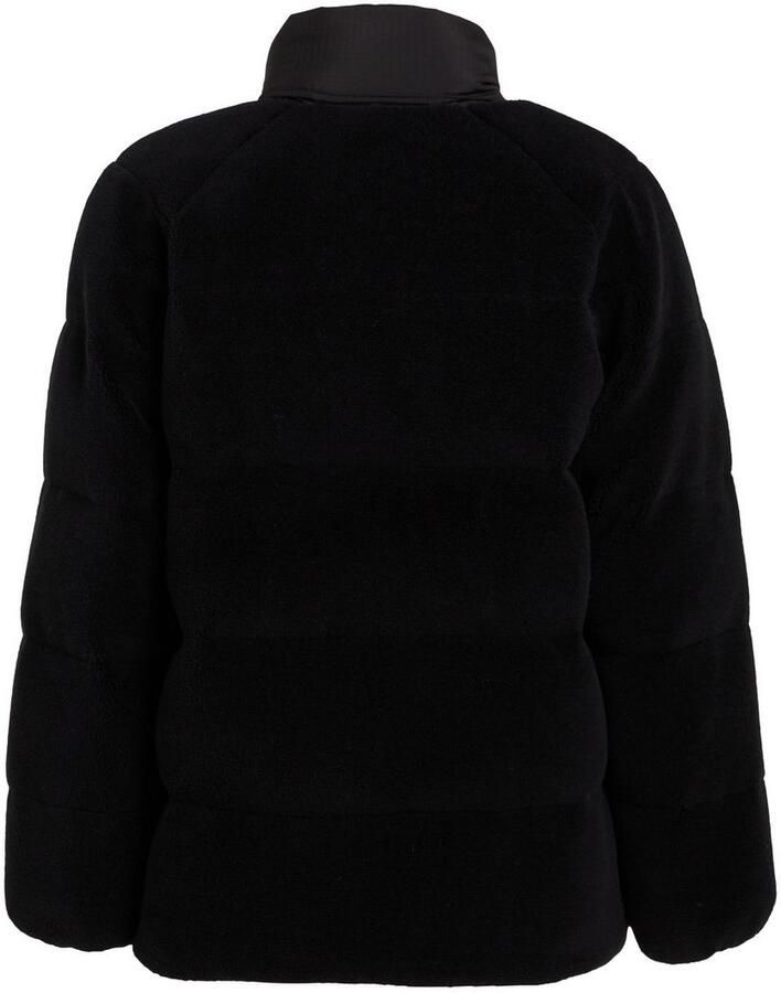 TOMMY JEANS Fleecejack TJM POLY TEDDY PUFFER EXT geborduurd merkembleem op borsthoogte