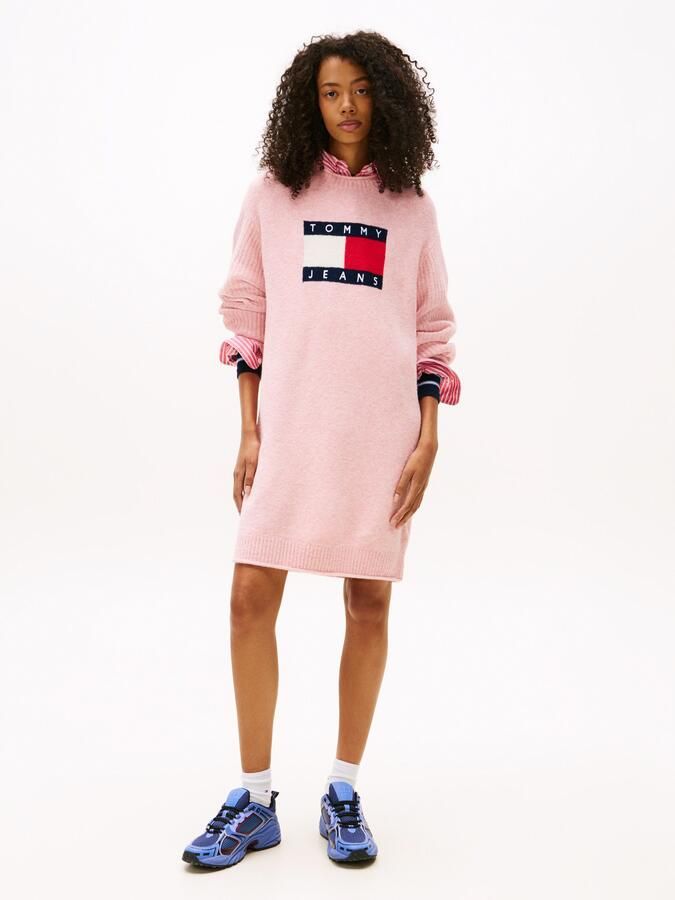 TOMMY JEANS Gebreide jurk TJW FLAG SWEATER DRESS EXT - Foto 5
