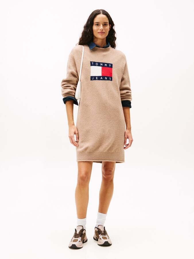 TOMMY JEANS Gebreide jurk TJW FLAG SWEATER DRESS EXT - Foto 5