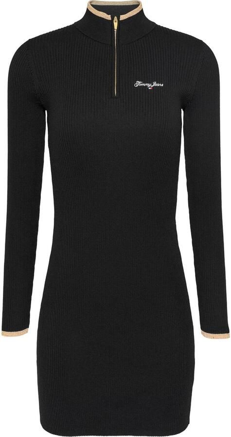 TOMMY JEANS Gebreide jurk TJW METALLIC TIP ZIP SWTR DRESS - Foto 4