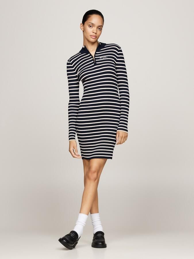 TOMMY JEANS Gebreide jurk TJW METALLIC TIP ZIP SWTR DRESS - Foto 5