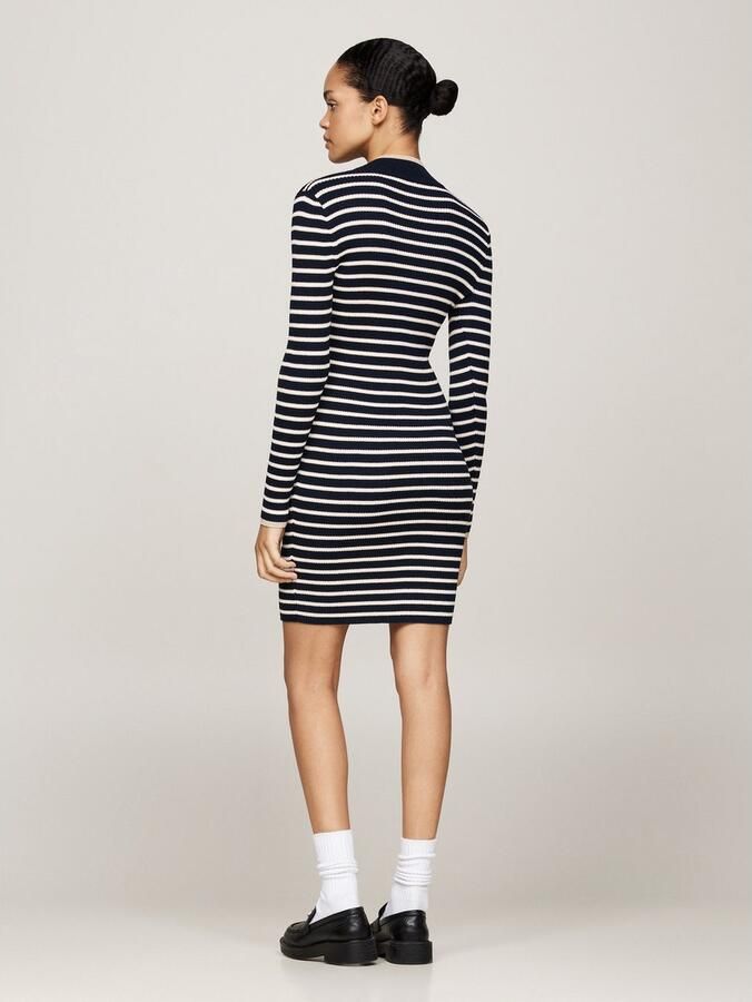 TOMMY JEANS Gebreide jurk TJW METALLIC TIP ZIP SWTR DRESS - Foto 3