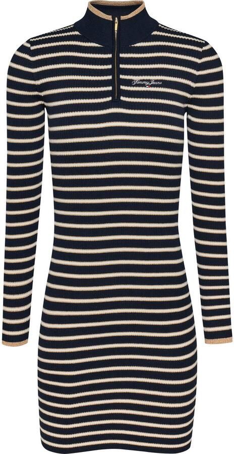 TOMMY JEANS Gebreide jurk TJW METALLIC TIP ZIP SWTR DRESS - Foto 4