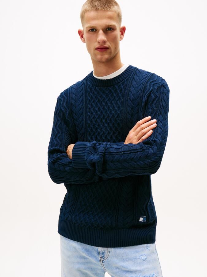 Tommy Jeans Regular fit gebreide pullover van zuiver katoen - Foto 5