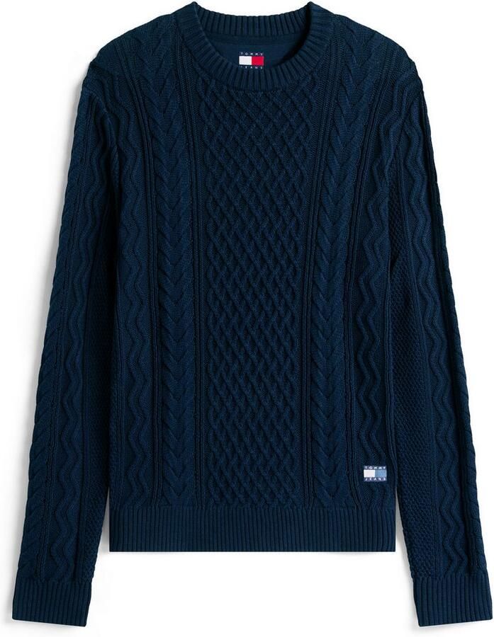 Tommy Jeans Regular fit gebreide pullover van zuiver katoen