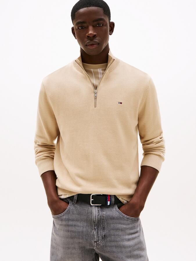 TOMMY JEANS Gebreide trui TJM SLM ESS LIGHT ¼ ZIP SWTR EXT - Foto 5