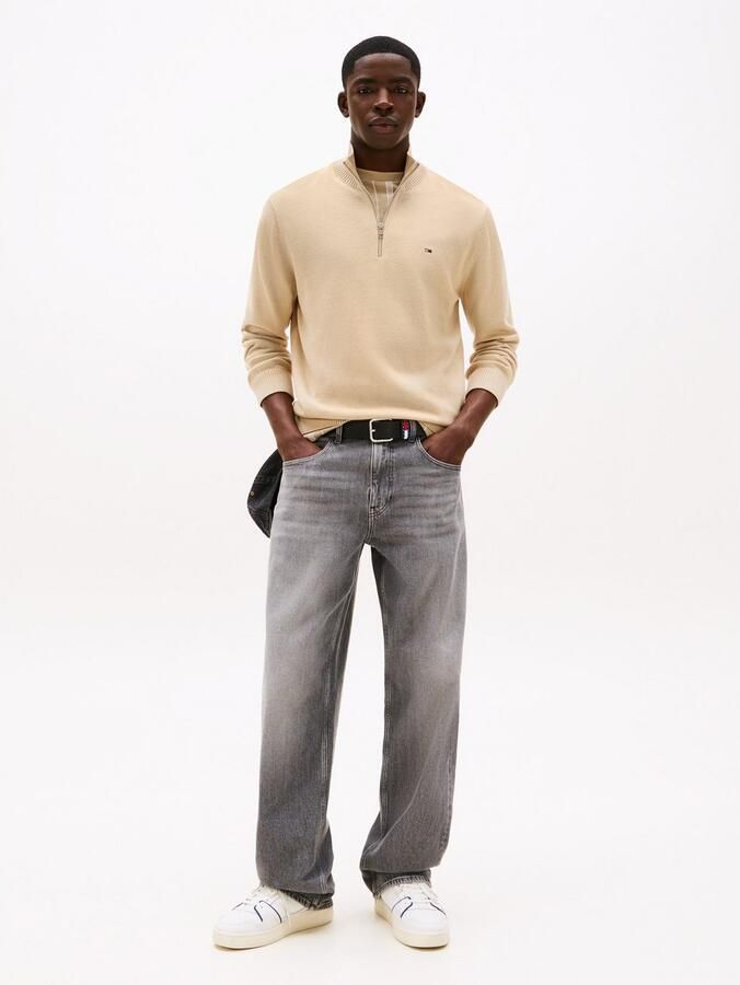 TOMMY JEANS Gebreide trui TJM SLM ESS LIGHT ¼ ZIP SWTR EXT - Foto 4