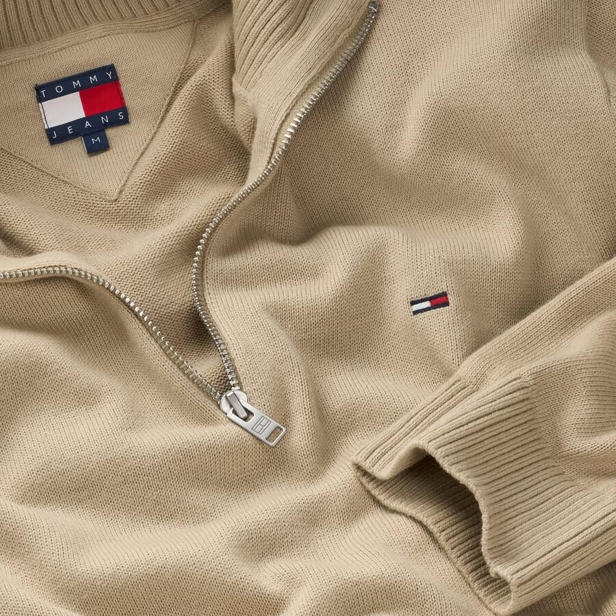 TOMMY JEANS Gebreide trui TJM SLM ESS LIGHT ¼ ZIP SWTR EXT