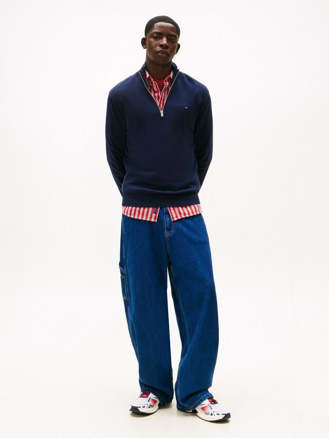 TOMMY JEANS Gebreide trui TJM SLM ESS LIGHT ¼ ZIP SWTR EXT - Foto 7