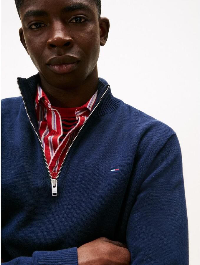 TOMMY JEANS Gebreide trui TJM SLM ESS LIGHT ¼ ZIP SWTR EXT - Foto 3