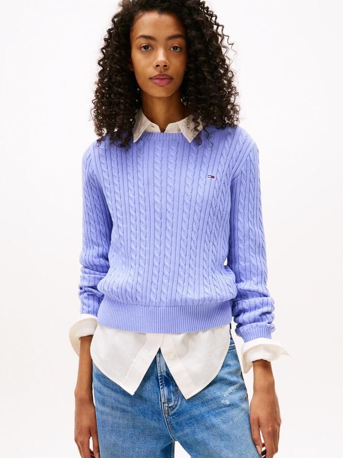 TOMMY JEANS Gebreide trui TJW CABLE ESSENTIAL SWEATER - Foto 5