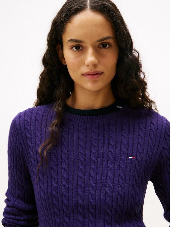TOMMY JEANS Gebreide trui TJW CABLE ESSENTIAL SWEATER