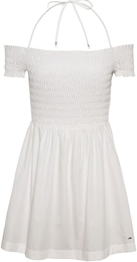 TOMMY JEANS Gesmokte jurk TJW RUCHE F&F POPLIN DRESS EXT - Foto 5