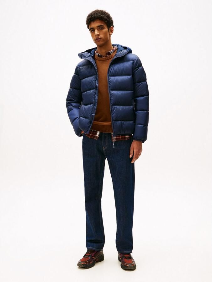 TOMMY JEANS Gewatteerde jas HOODED LOGO PUFFER Overgangsjas regular fit met ronde halslijn - Foto 3