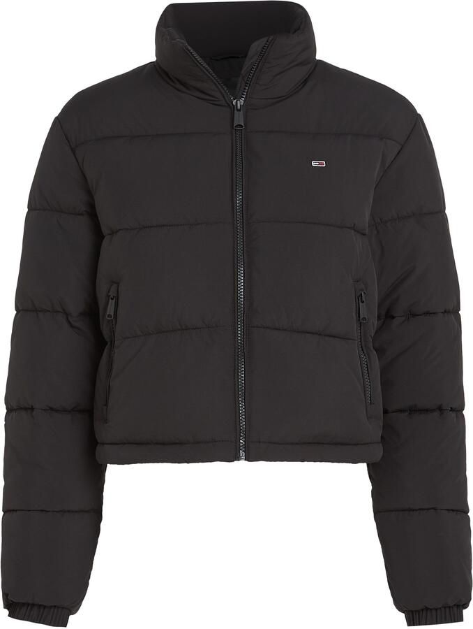 Tommy Jeans Zwarte Pufferjas Urban Stijl Black Dames - Foto 3