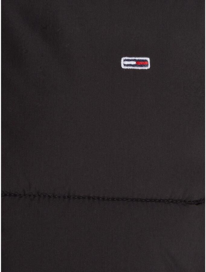 Tommy Jeans Zwarte Pufferjas Urban Stijl Black Dames