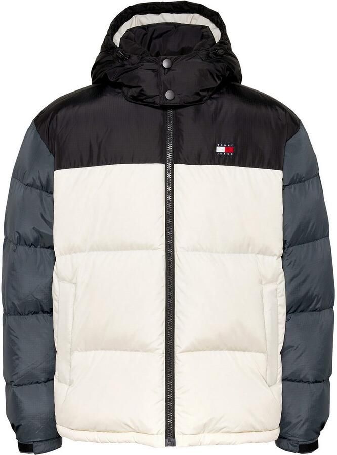 Tommy Hilfiger Kleur blok pufferjas met afneembare capuchon Multicolor Heren - Foto 5