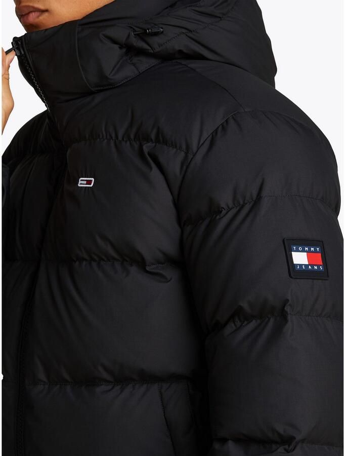 TOMMY JEANS Gewatteerde jas TJM ESSENTIAL DOWN JACKET EXT Winterjas Outdoorjas Gevoerd 2 in 1 jas afneembare capuchon