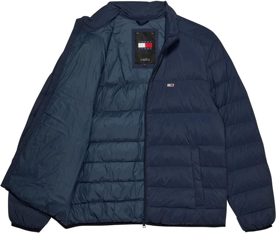 Tommy Hilfiger Blauwe Bedrukte Ritsjas Mannen Herfst Winter Blue Heren