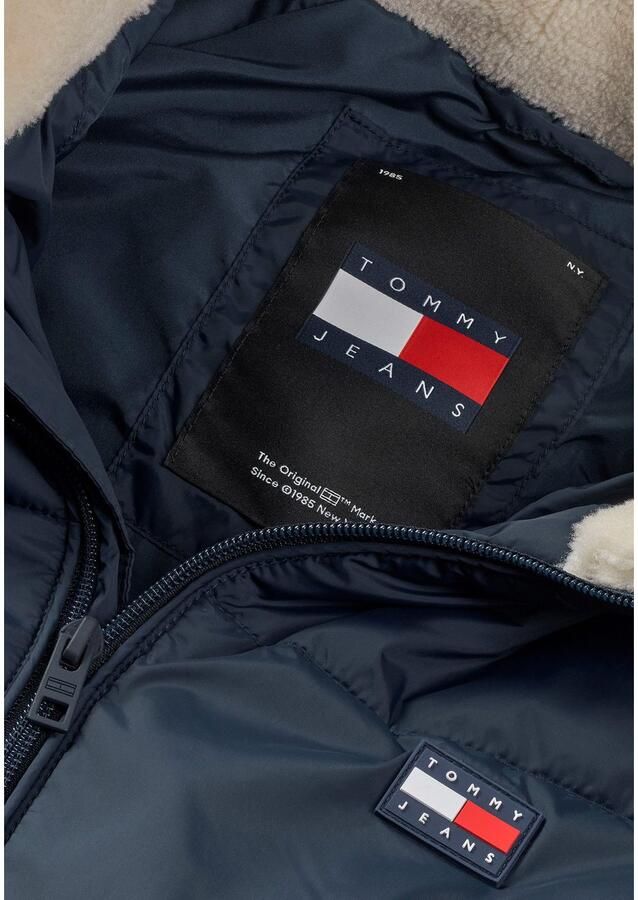 TOMMY JEANS Gewatteerde jas TJM POLY PUFFER EXT Winterjas met staande kraag gevoerd teddy binnenzakken - Foto 4