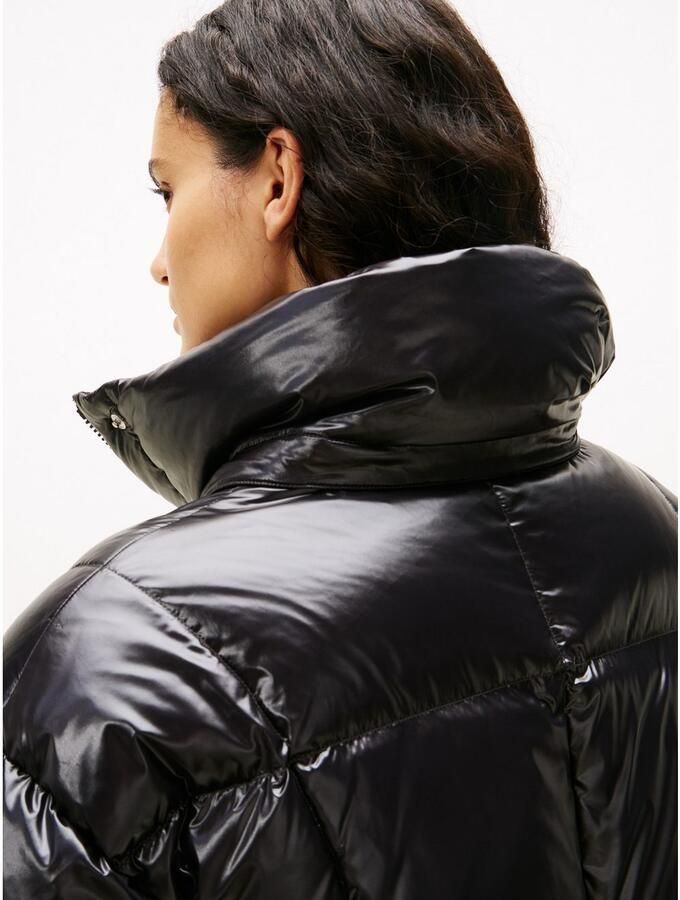 TOMMY JEANS Gewatteerde jas TJW ALASKA GRID SHNY OVS DWN PFR