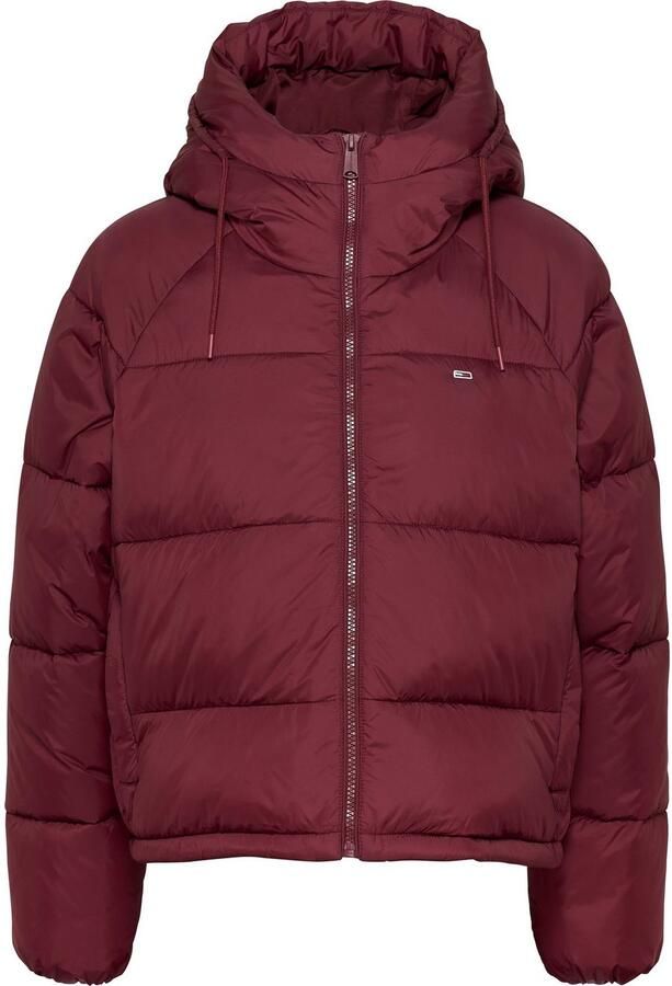 Tommy Jeans Curve Gewatteerde jas JW ASPEN PUFFER EXT met hoge kraag capuchon paspelzakken - Foto 5