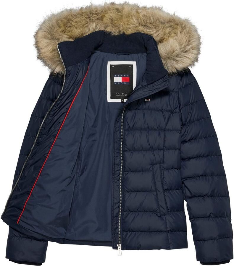 Tommy Jeans Curve Gewatteerde jas TJW BASIC HOODED DOWN JACKET EXT