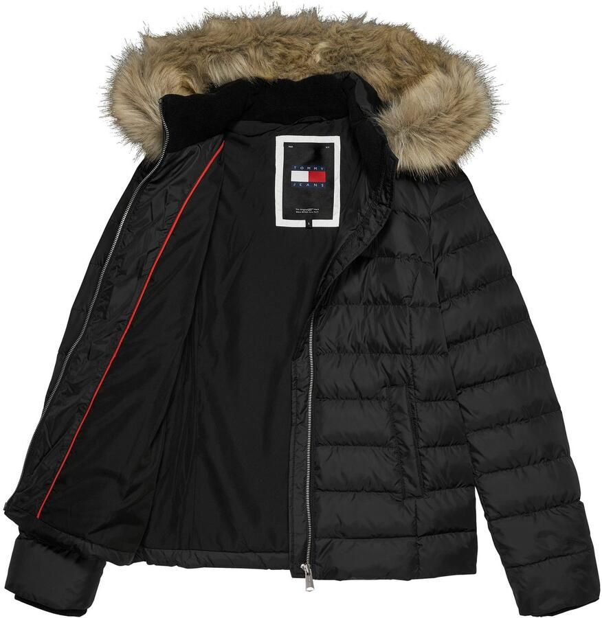 Tommy Jeans Curve Gewatteerde jas TJW BASIC HOODED DOWN JACKET EXT