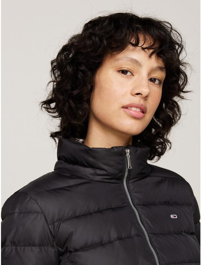 Tommy Jeans Slim fit gewatteerde lange jas met vulling van dons en veren