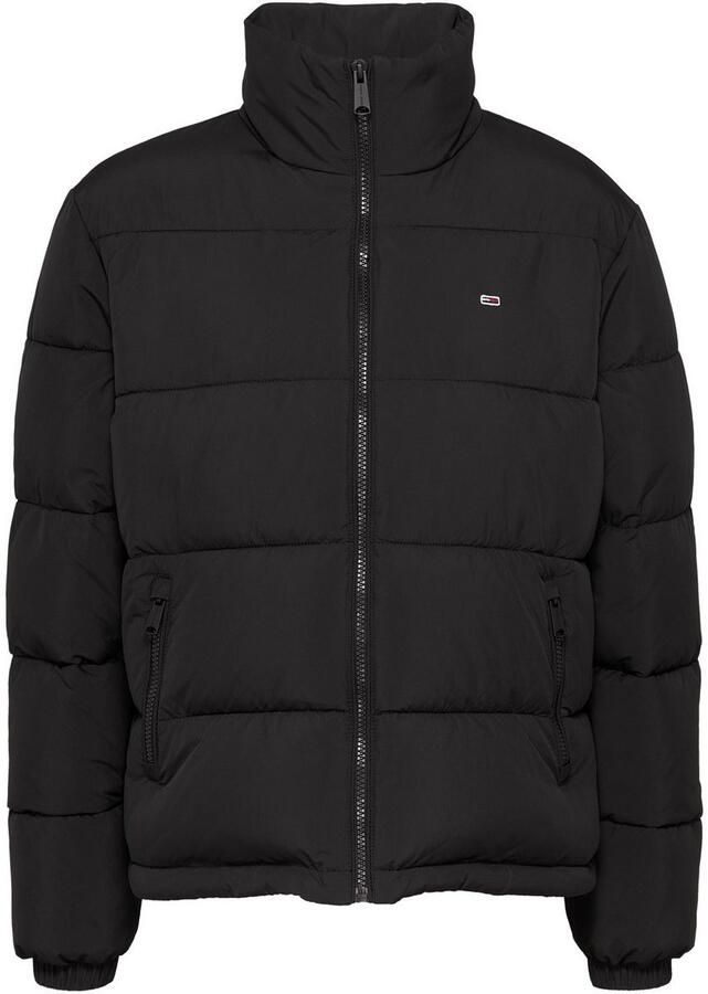 Tommy Jeans Essentiële geborduurde logo gewatteerde jas Black Dames - Foto 2
