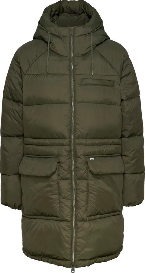 TOMMY JEANS Dames Jassen Tjw Midi Vail Puffer Groen - Foto 7