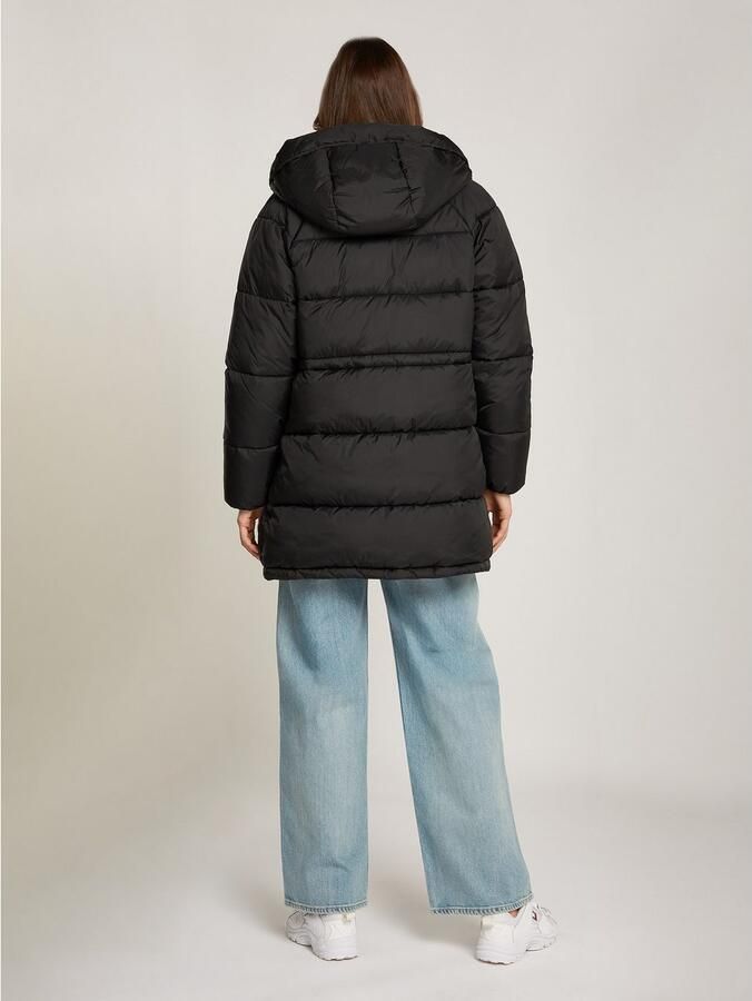 Tommy Jeans Zwarte nylonjas met capuchon Black Dames - Foto 3