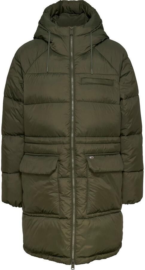 TOMMY JEANS Dames Jassen Tjw Midi Vail Puffer Groen - Foto 5
