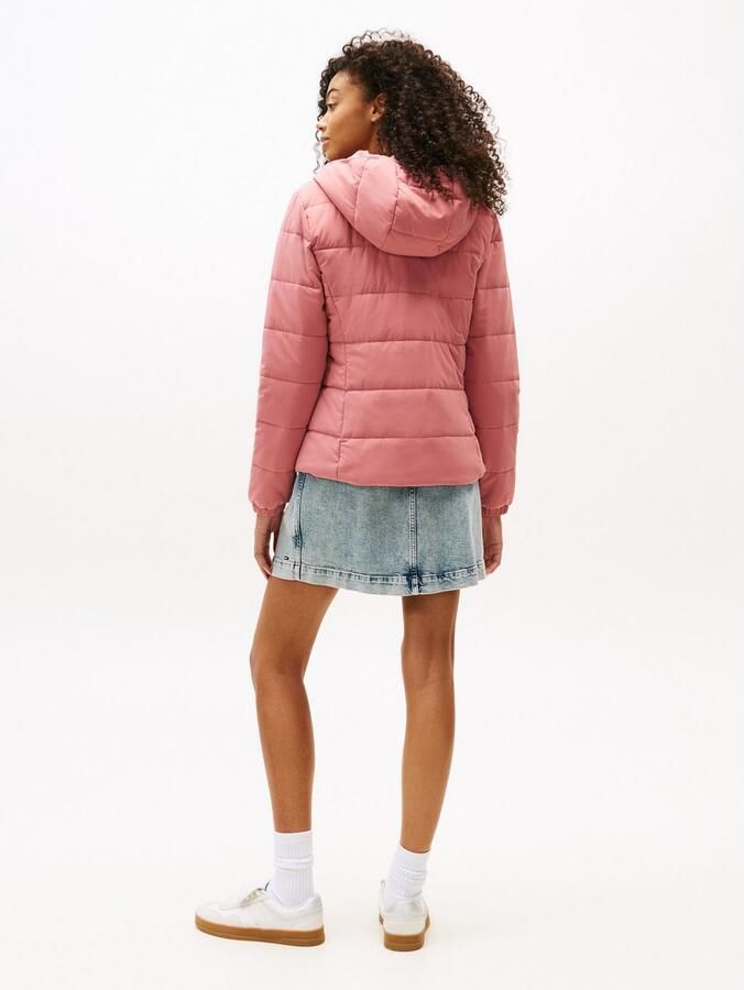 TOMMY JEANS Gewatteerde jas TJW SLIM LW HOODED PADDED JACKET Kunstvezel slim fit met capuchon - Foto 3